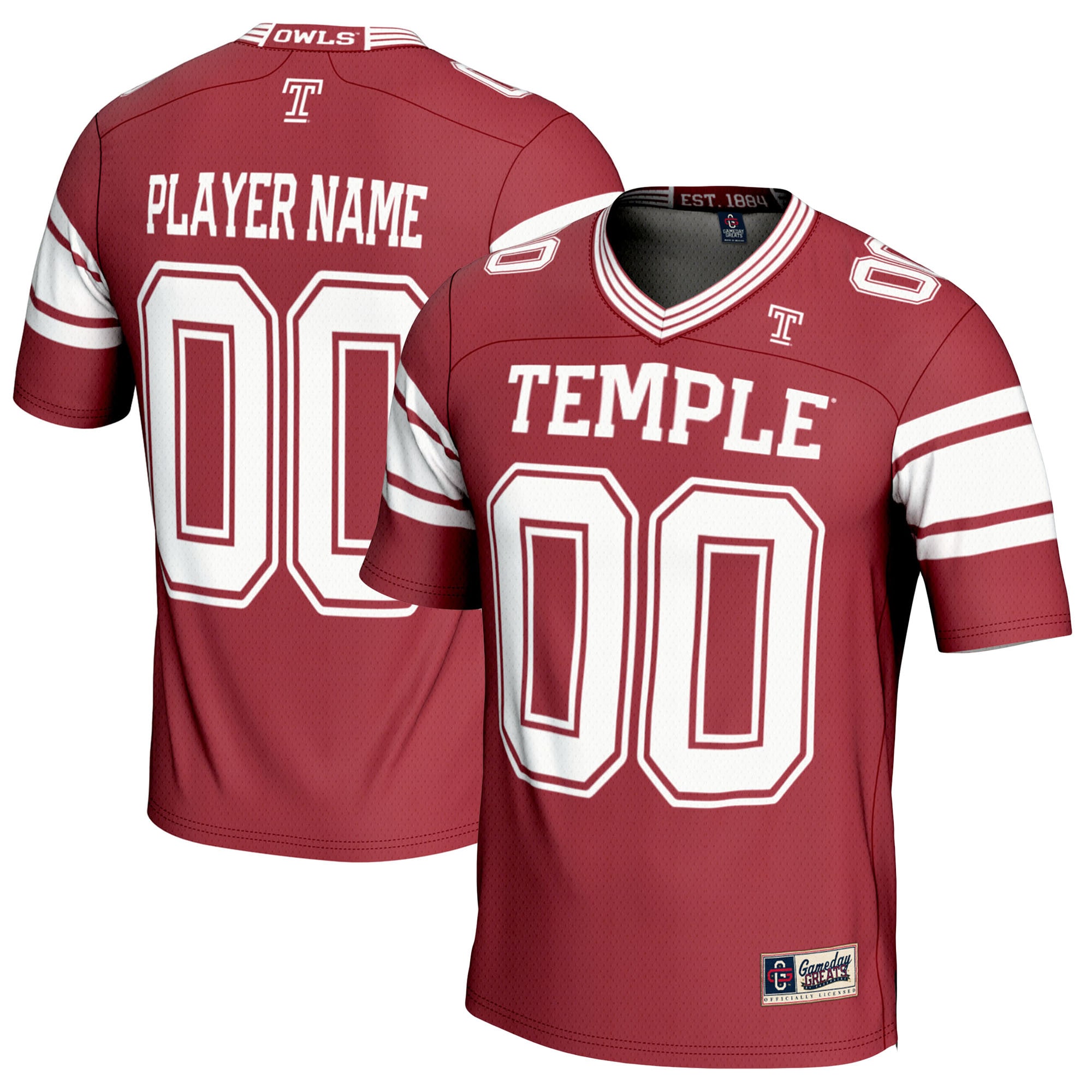 Temple Owls GameDay Greats NIL Pick-A-Player 2026/2027 Football Jersey - Crimson