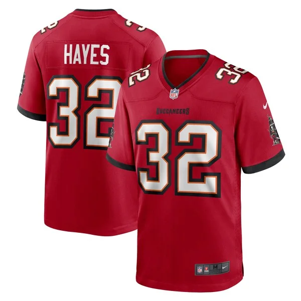 None Josh Hayes Game Jersey - Red | NFL Player Jersey | NFL Football