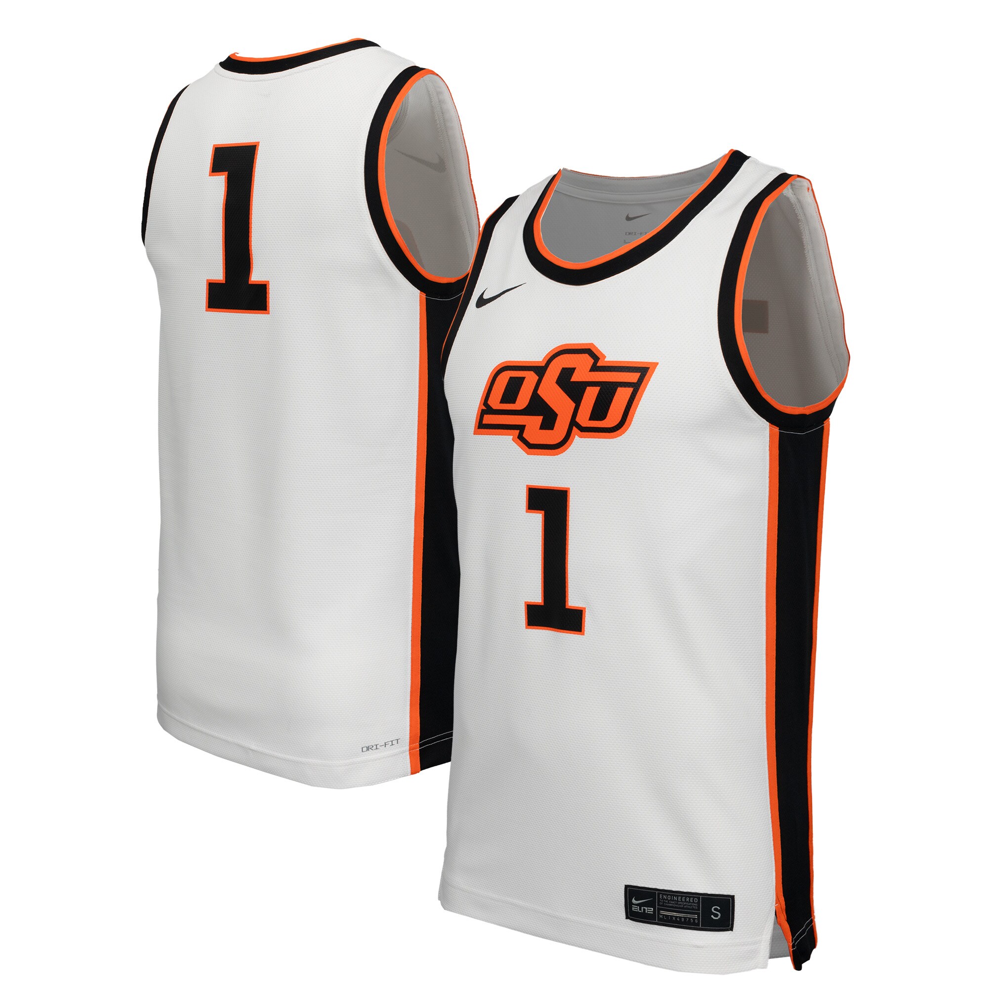 [DDG] Oklahoma State Cowboys Replica Basketball Jersey - White