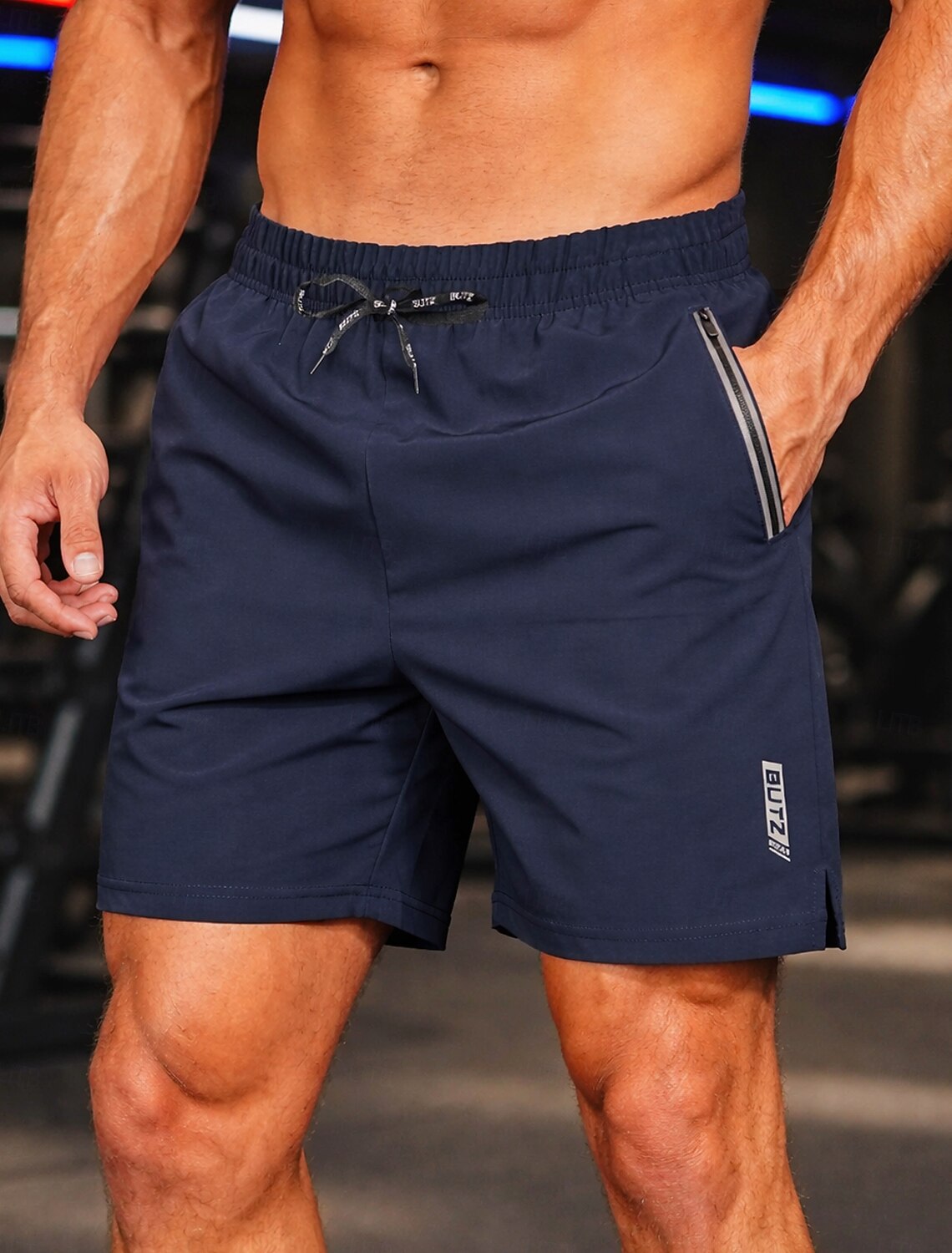 Men's Running Shorts Athletic Gym Drawstring Pockets Casual Daily