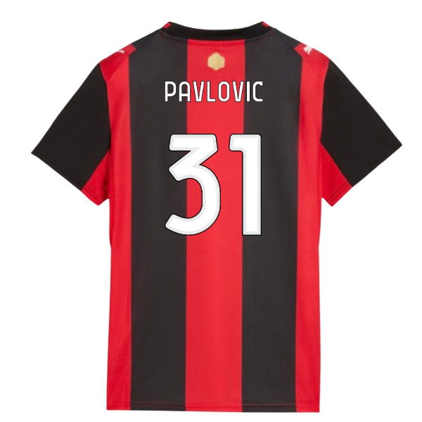 [DDJ] 2026-2027 AC Milan Home Shirt (Womens) (Pavlovic 31)