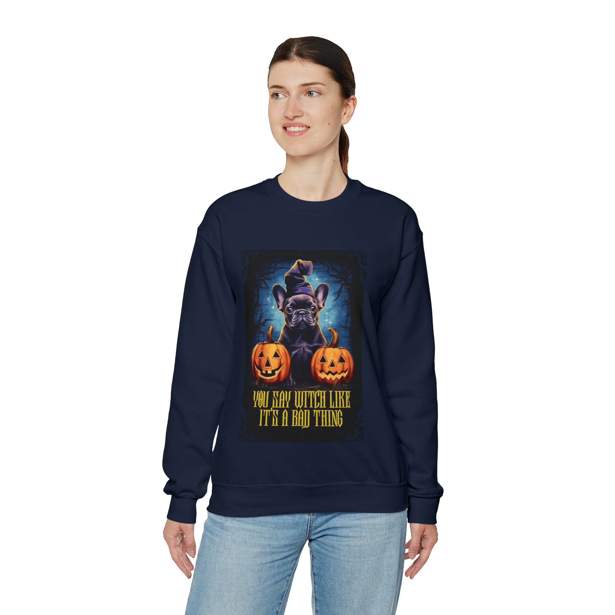 Minimal-Aesthetic Witch Like Halloween Unisex Sweatshirt for French