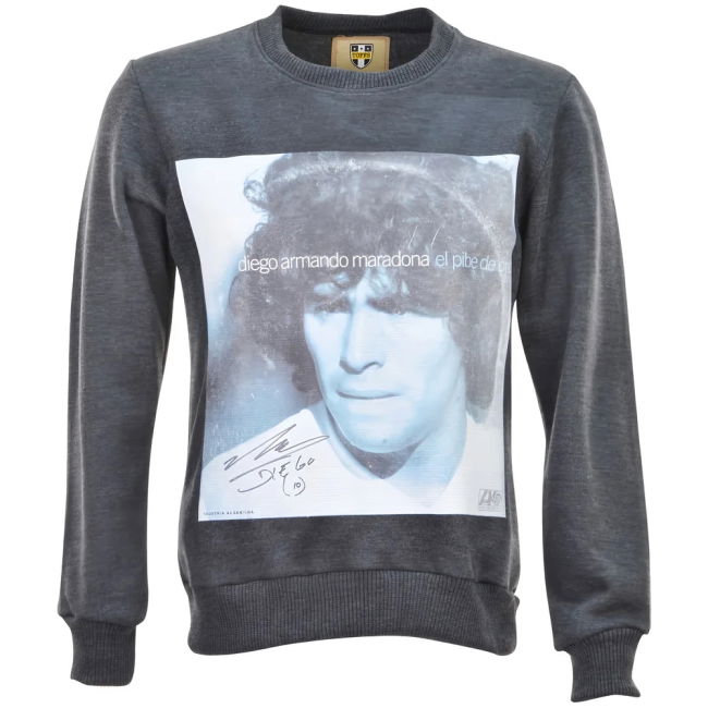 Performance-Driven Pennarello: Lpfc - Maradona Sweatshirt - Charcoal