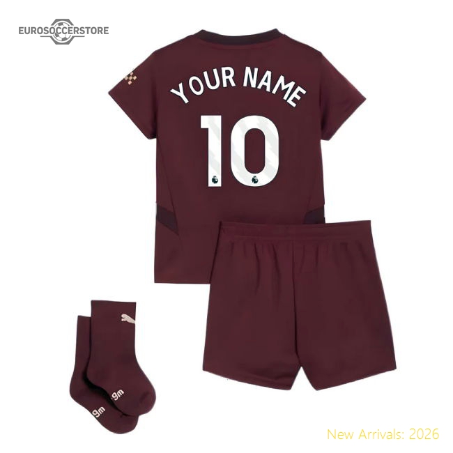 Premium 2024-2025 Man City Third Baby Kit (your Name) - Premium