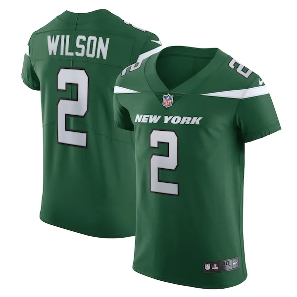 None Zach Wilson Elite Jersey - Green | NFL Player Jersey | NFL Footba