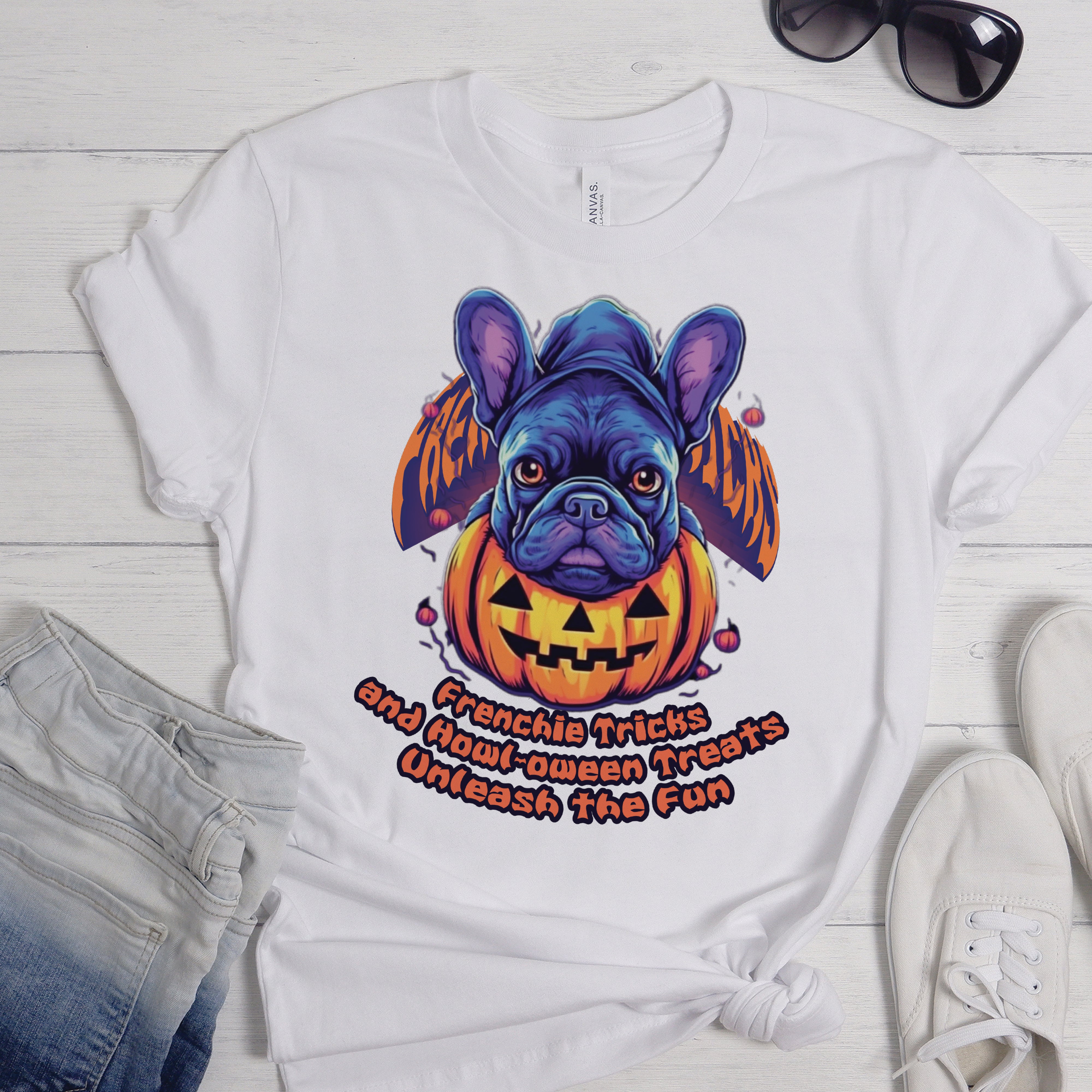 Spook-tacularly Cute - Frenchie Lover Unisex T-shirt For Dog Lovers