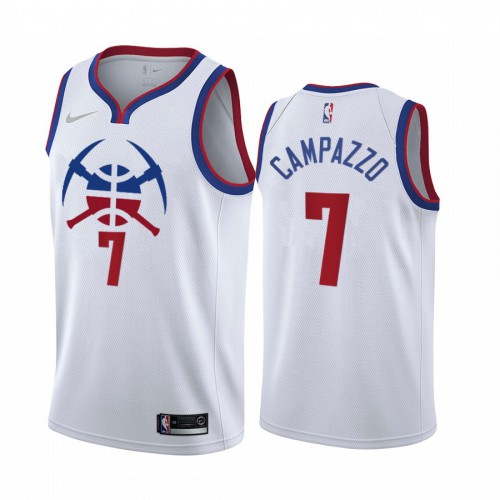 Nuggets White Denver Nuggets #7 Jersey - Economical NBA Fan Apparel