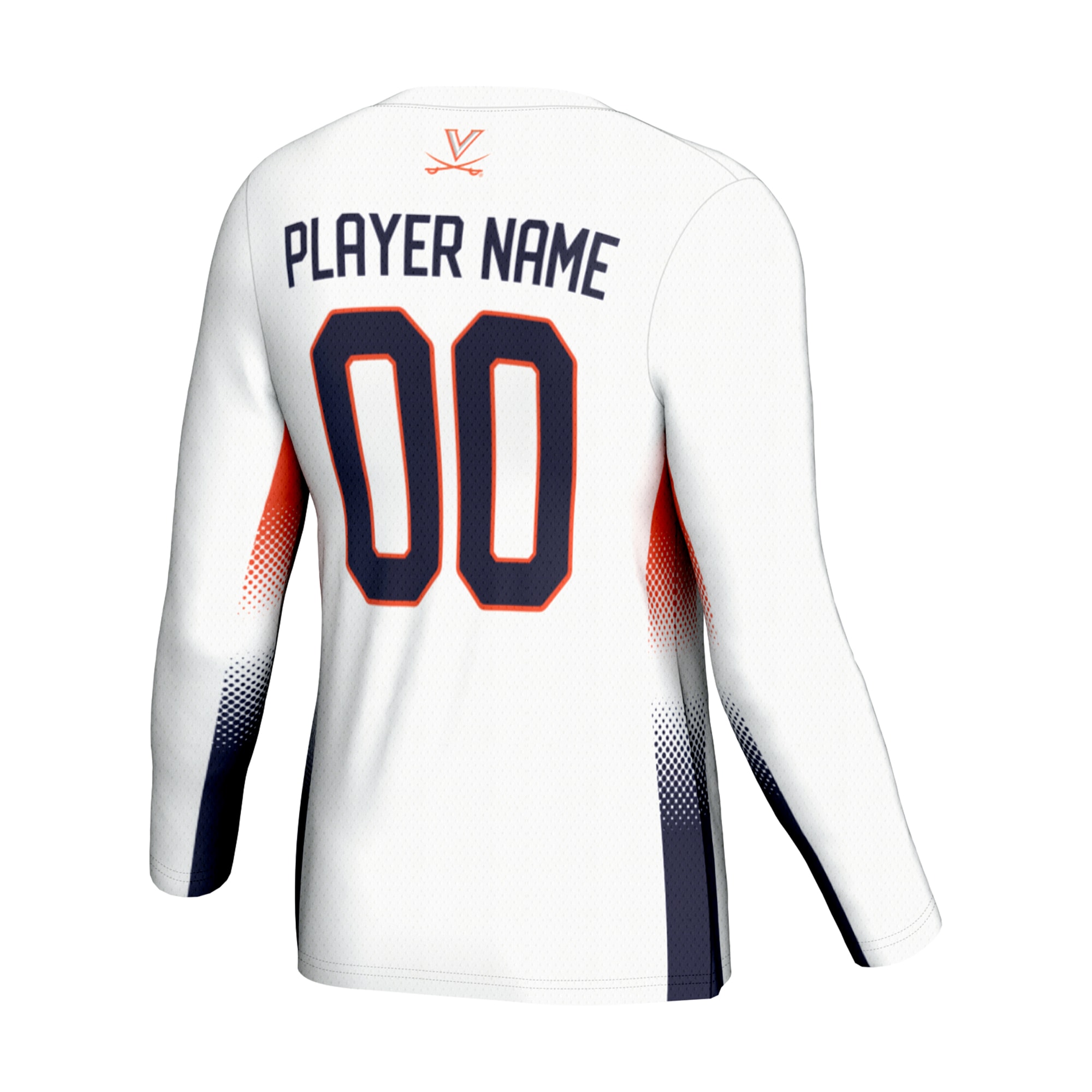 [NJP] Virginia Cavaliers GameDay Greats Unisex Adult NIL Lightweight Volleyball Jersey - White