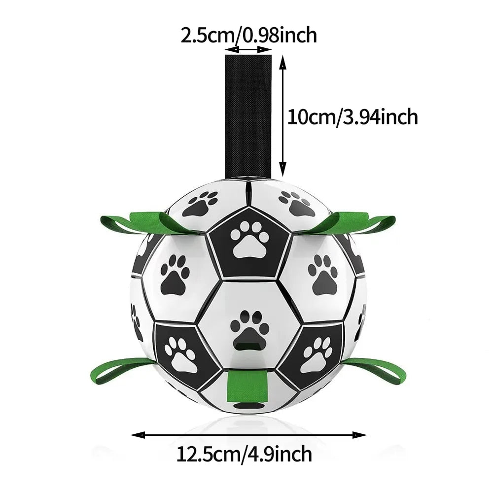 Weather-Resistant Frenchie Interactive Football Inflated Training Toy...