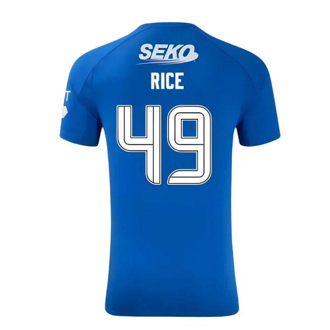 Excellent Glasgow Rangers Home Uniform Rice 4 #9 Official Mercha (v9)