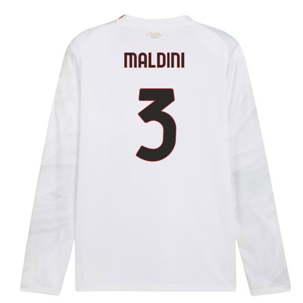 [DDJ] 2026 2027 AC Milan Long Sleeve Shirt Away Apparel (Maldini 3)