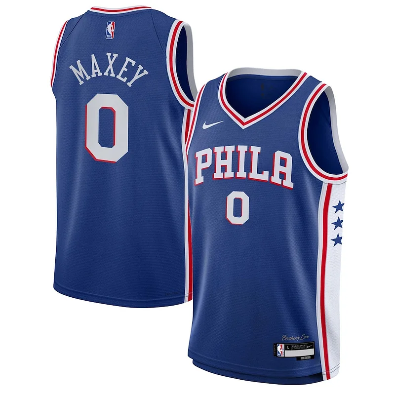 Tyrese Maxey PHI Swingman Jersey - premium retro - Icon Edition
