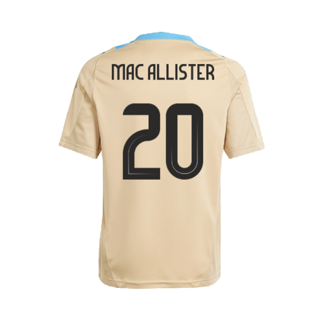Player 2024-2025 Argentina Training Jersey (Hazy Beige) (Mac Allister