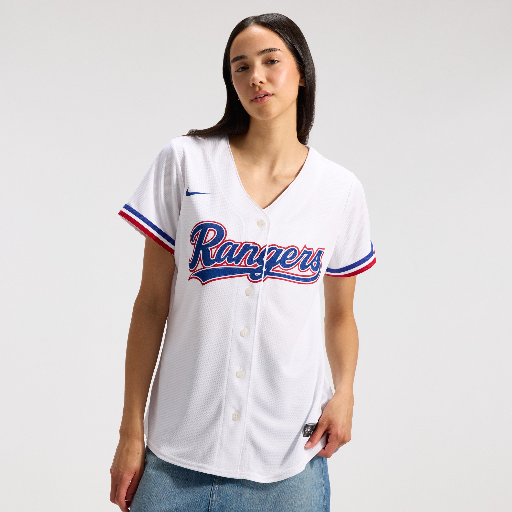 [LK] Texas Rangers Women's Home Replica Team Jersey - White