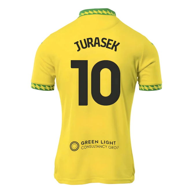 Official Licensed Norwich Norwich City Home Shirt Jurasek #10 New ...