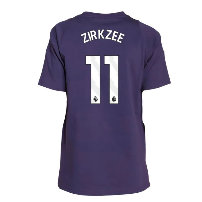 Football Man Utd Training Tee Aurora Plum Kids Zirkzee #11 Ultra C...