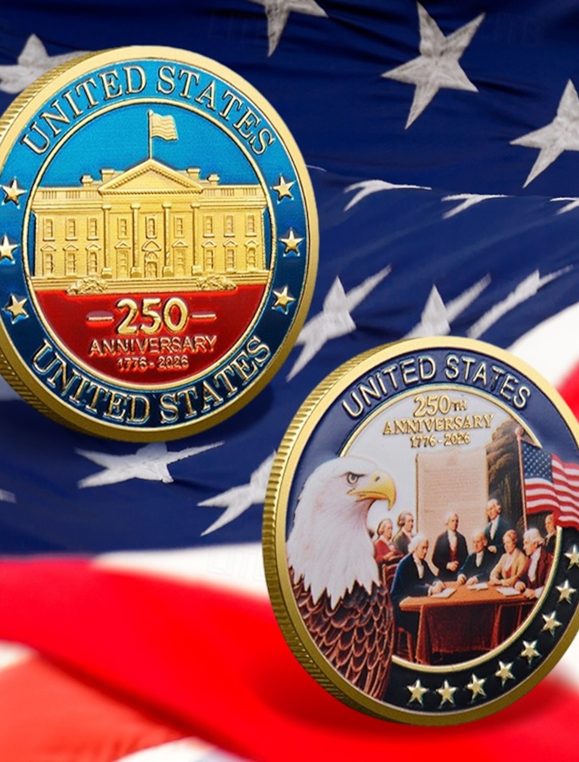 4th of July 2026 250th Memorial Day Men's 3D Print US Flag Crew Neck Short Sleeve T-Shirt Daily Street