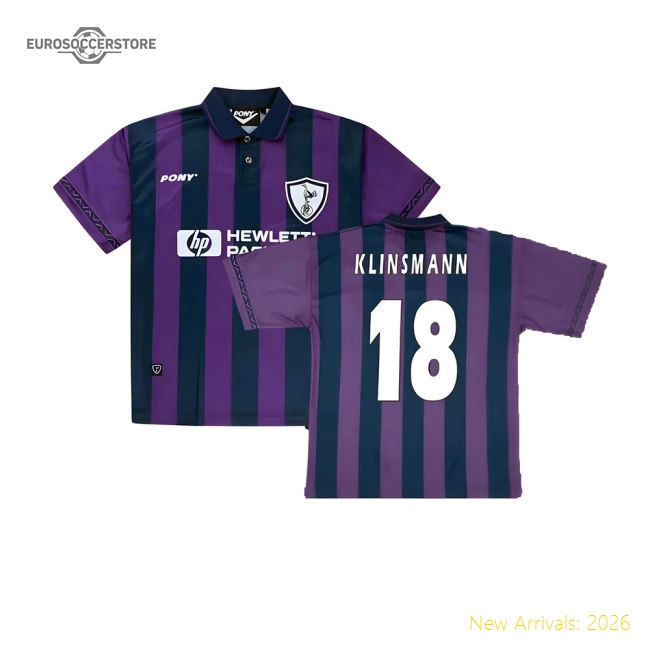 Authentic 1995-1996 Tottenham Away Pony Retro Shirt (klinsmann 18)