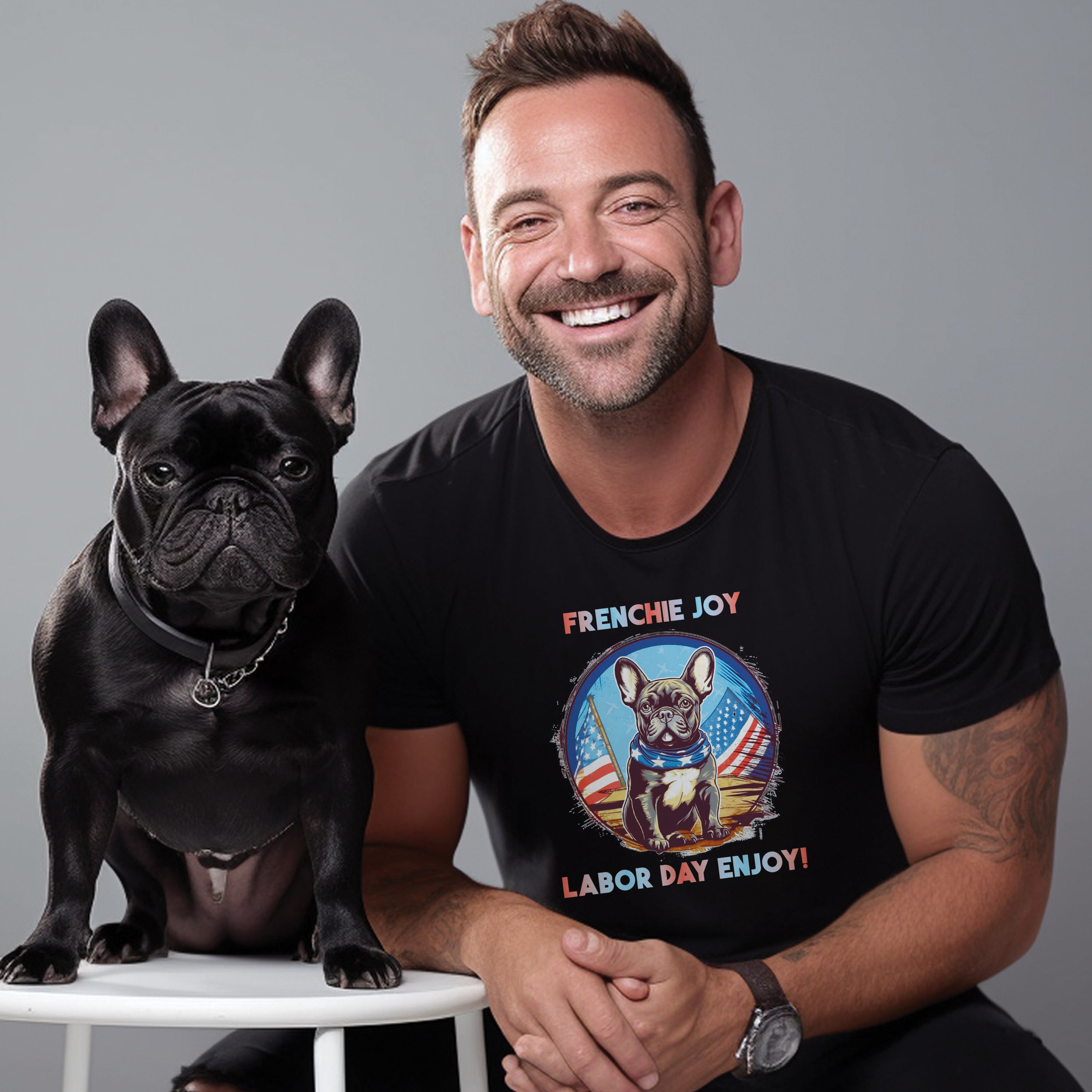 Day Bulldog Tee - French Bulldog Themed Unisex T-shirt Everyday Use