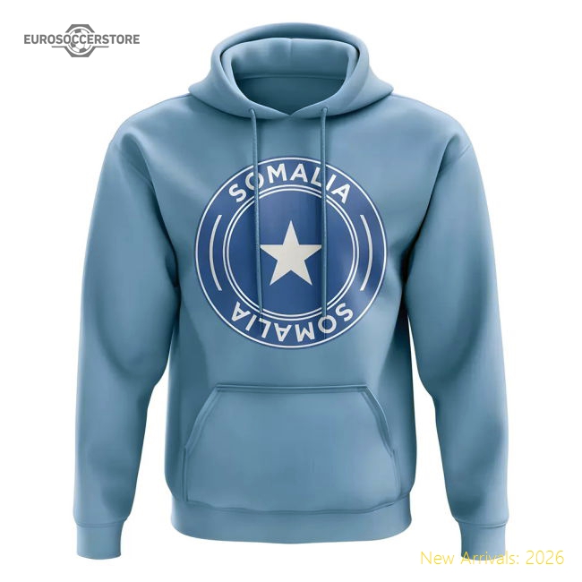 Elite Somalia Football Badge Hoodie (sky) - Great Value