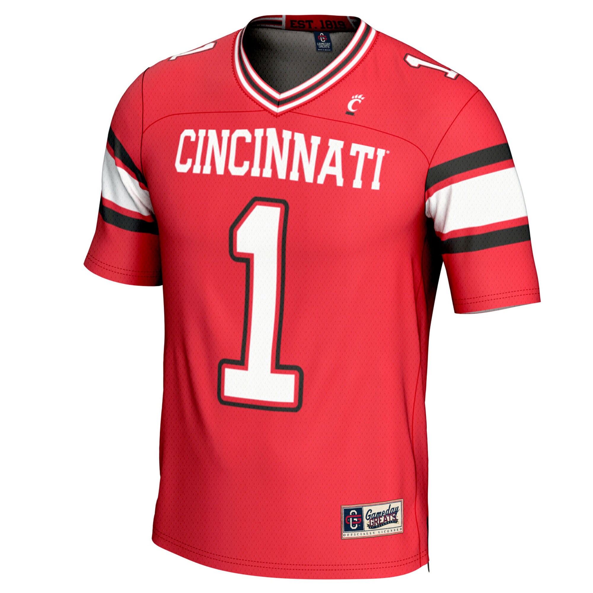 [DDG] Cincinnati Bearcats GameDay Greats Youth Lightweight Football Fashion Jersey - Red