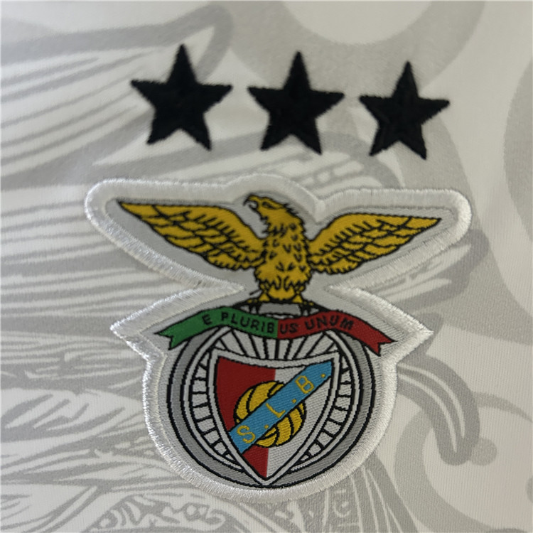 Moisture Wicking Benfica 2526 White Soccer Jersey Football Shirt