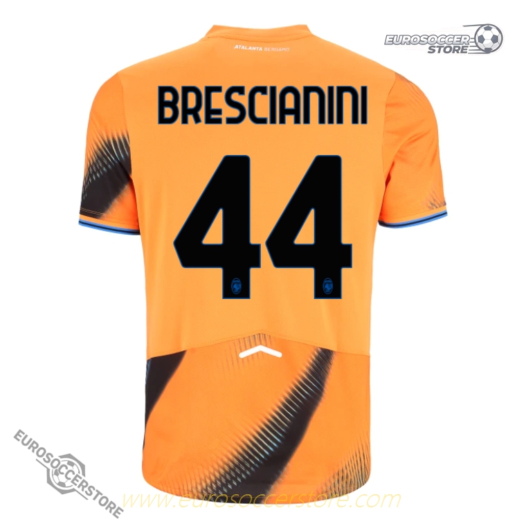 Atalanta's Third BRESCIANINI 44 Jersey for the 25-26 season.