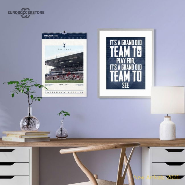 2025-2026 Premier League Tottenham Hotspur Jersey Calendar