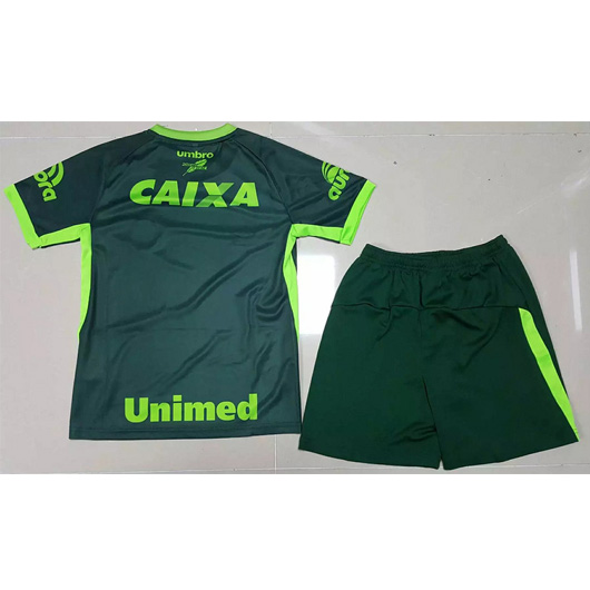 Durable Kids Chapecoense Third 201617 Soccer Jersey ShirtShorts