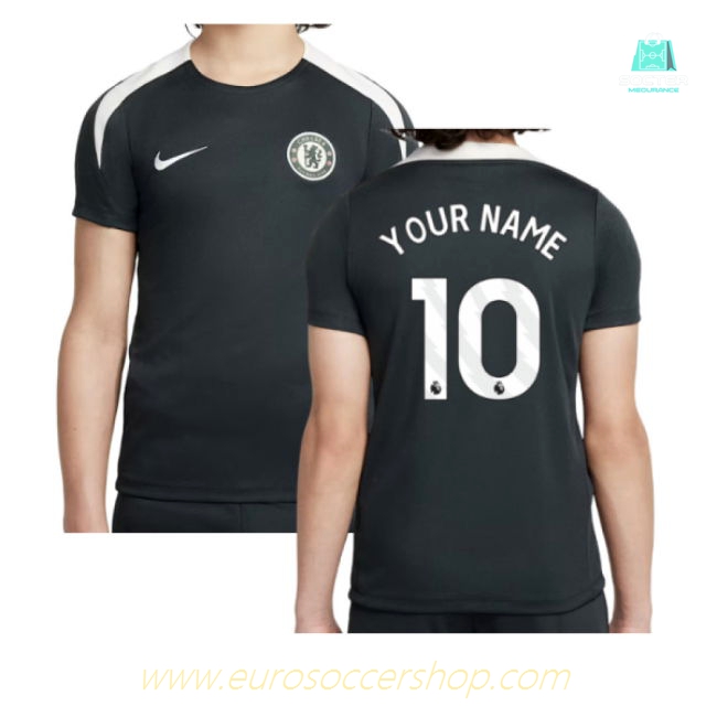 2025-2026 Chelsea Strike Training Shirt (Green) - Kids (Your Name)