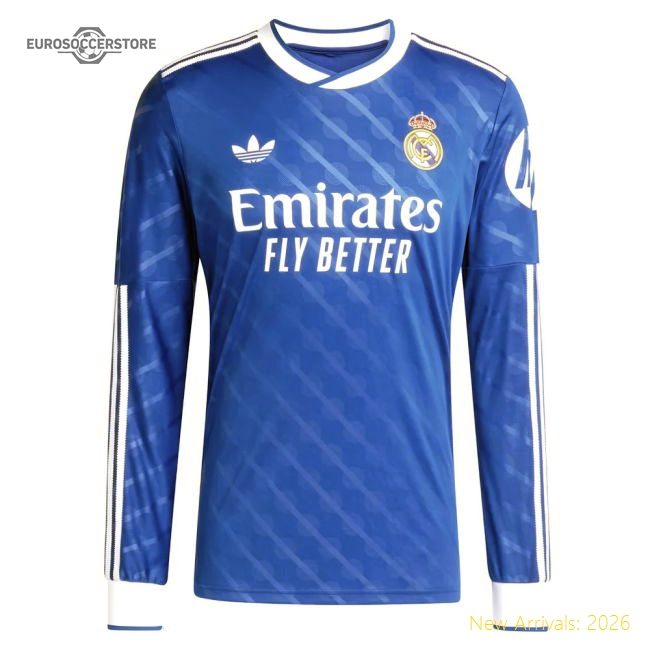 Superior 2025-2026 Real Madrid Long Sleeve Alternative Jersey (tcho