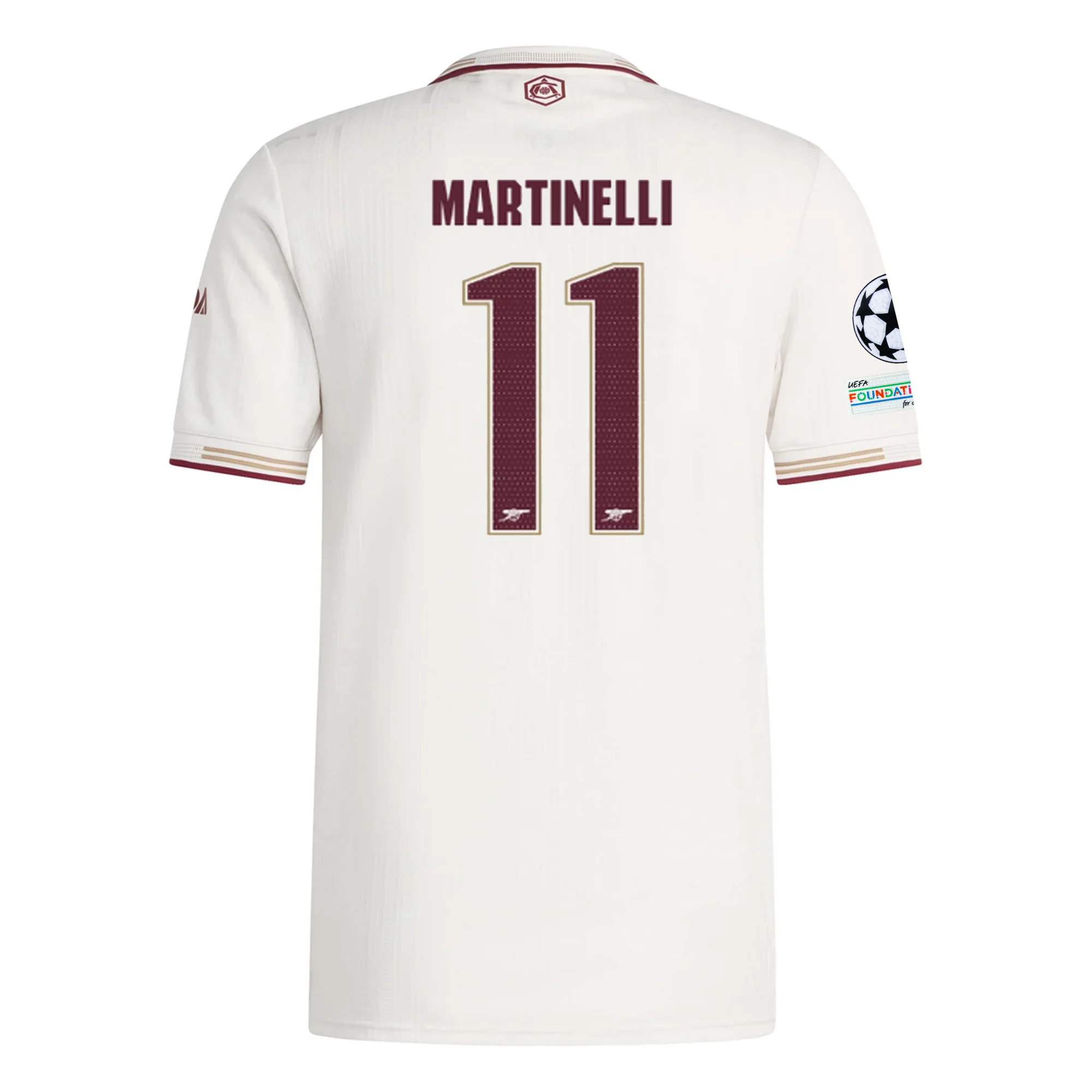 Arsenal Martinelli 2025-2026 UCL Third Jersey – Authentic Shirt