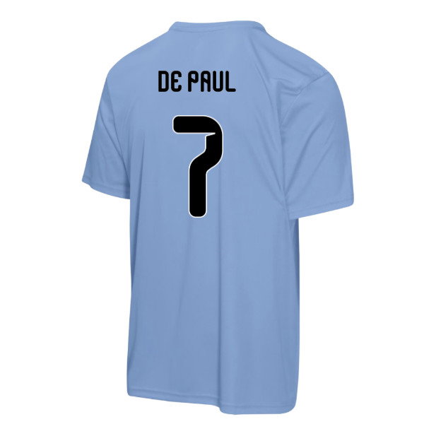 Club Argentina 2026 World Cup T-Shirt (Kids) (De Paul 7)