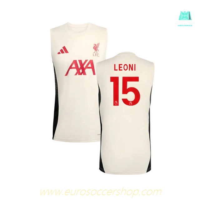 2025-2026 Liverpool Sleeveless Jersey (White) (Leoni 15)