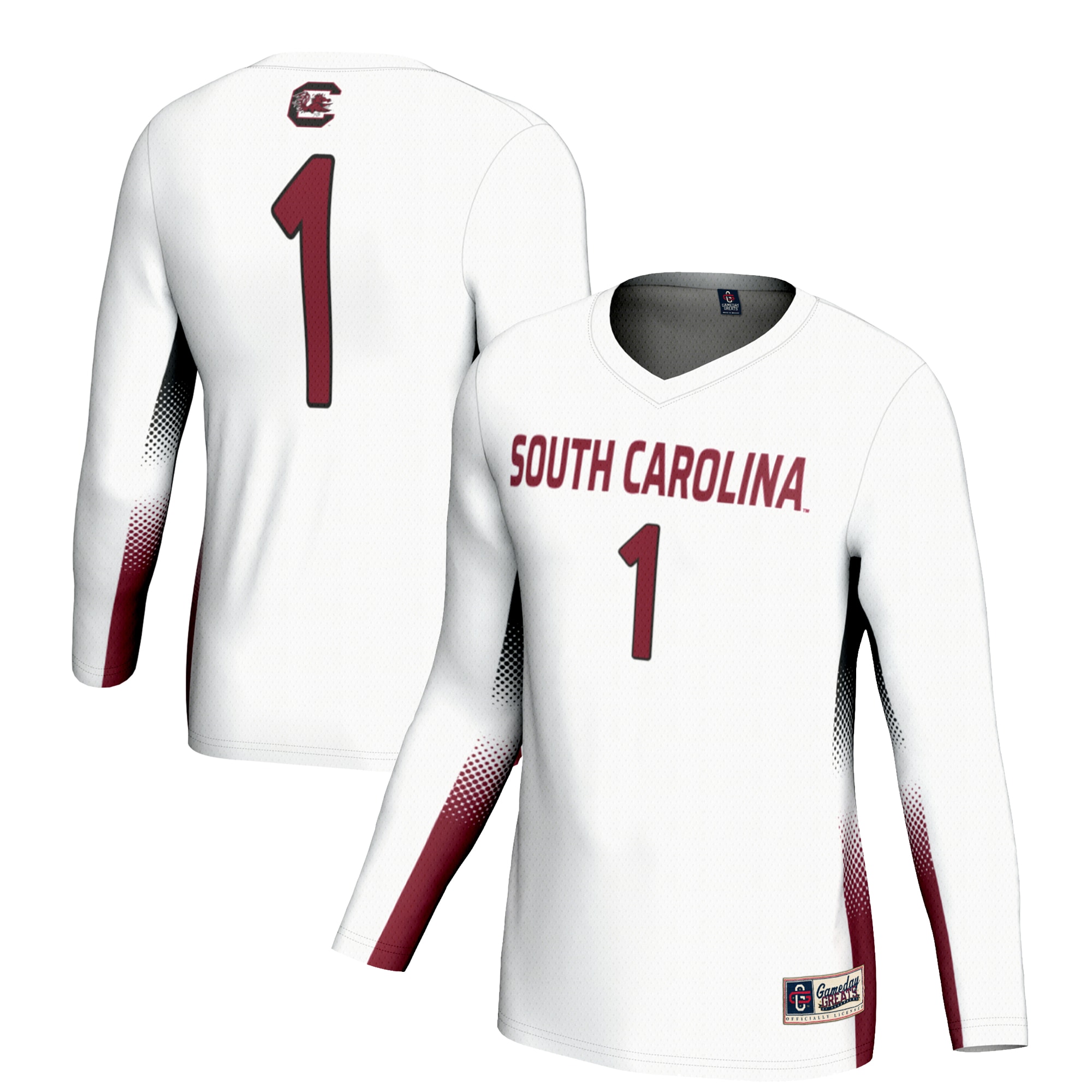 [NJP] Women's South Carolina Gamecocks GameDay Greats Lightweight Women's Volleyball Jersey - White