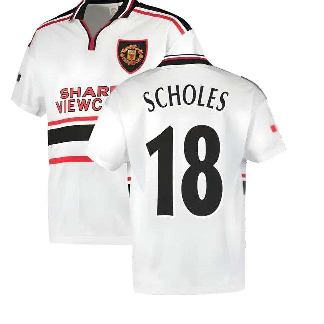 Manchester United 2020-22 Away Football Shirt SCHOLES (18) L M S