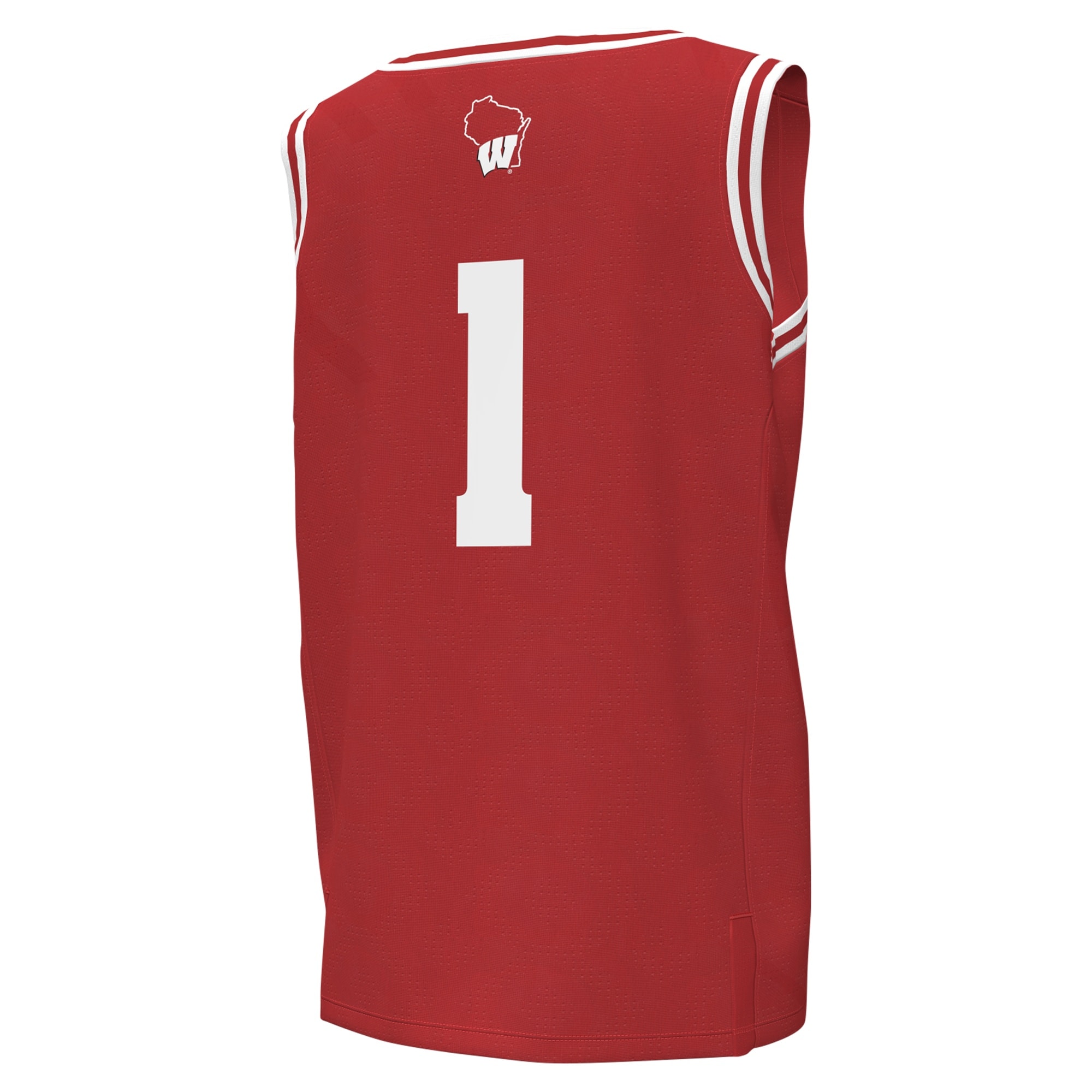 [NJP] #1Wisconsin Badgers Youth Replica Basketball Jersey - Red