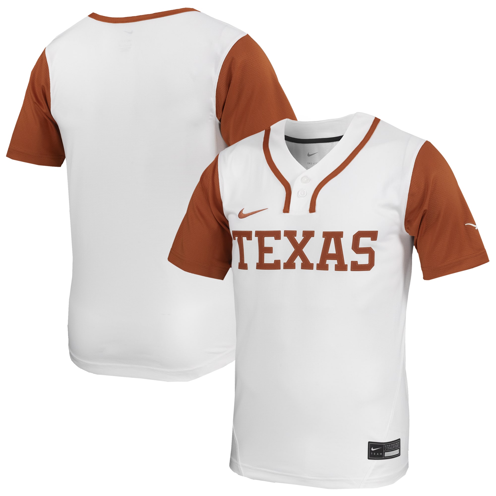 [NJP] Texas Longhorns Unisex Limited Softball Jersey - White
