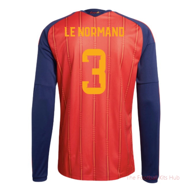 [LK] 2026/27 Spain Long Sleeve Home Shirt (Le Normand 3)