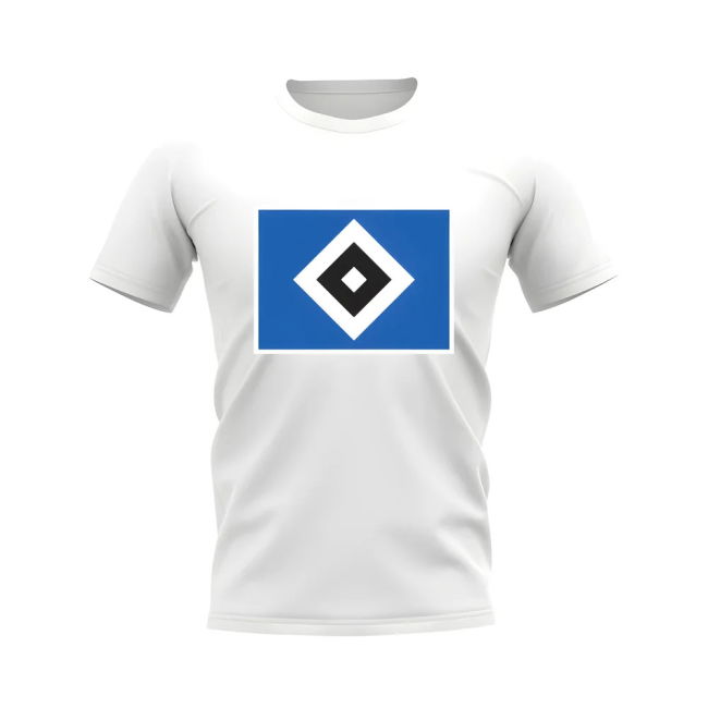 Hamburg Badge T-Shirt (White) | Breathable | Value for Money