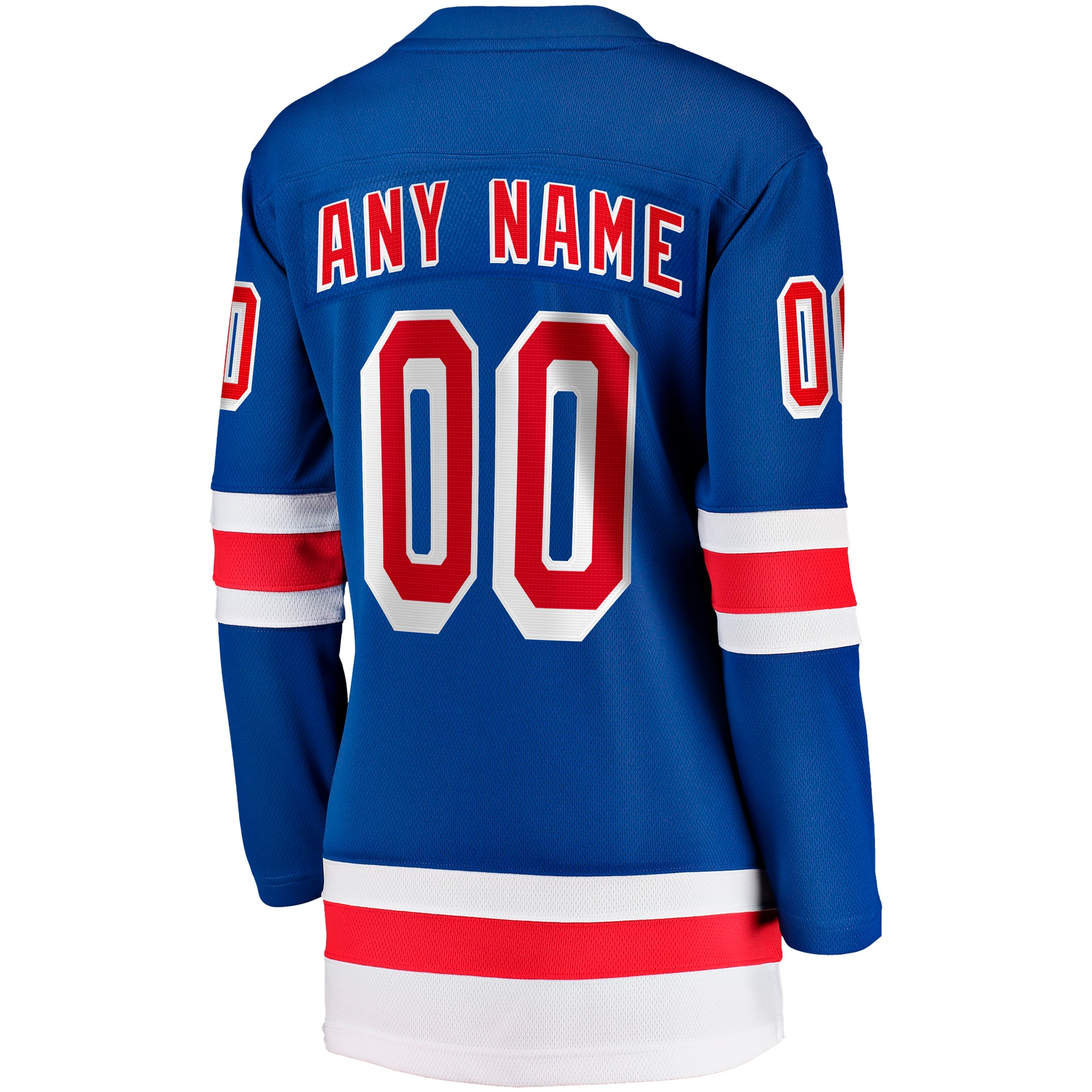[ESK] New York Rangers Women's Home Breakaway Custom Jersey - Blue