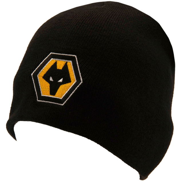 Adult Wolverhampton Wanderers FC Black Beanie