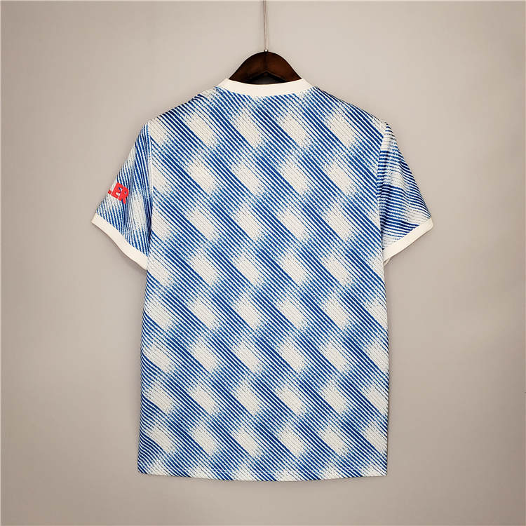 Official Man Utd Manchester United 21-22 Kit Away Light Blue Soccer