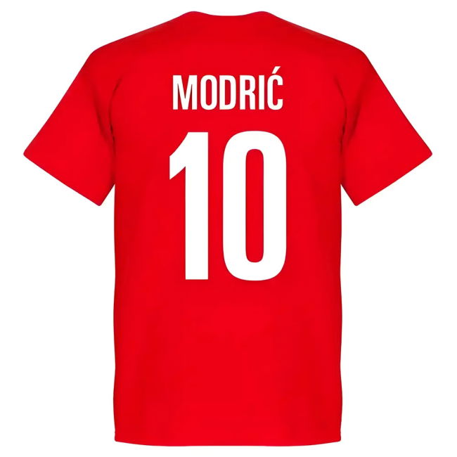 MODRIC 10 Original Replica Croatia Home Supporter Shirt for Adults