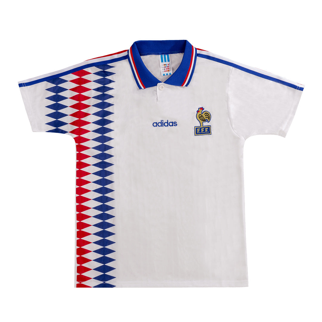 France Away Retro Soccer Jersey 1994 Authentic Kit