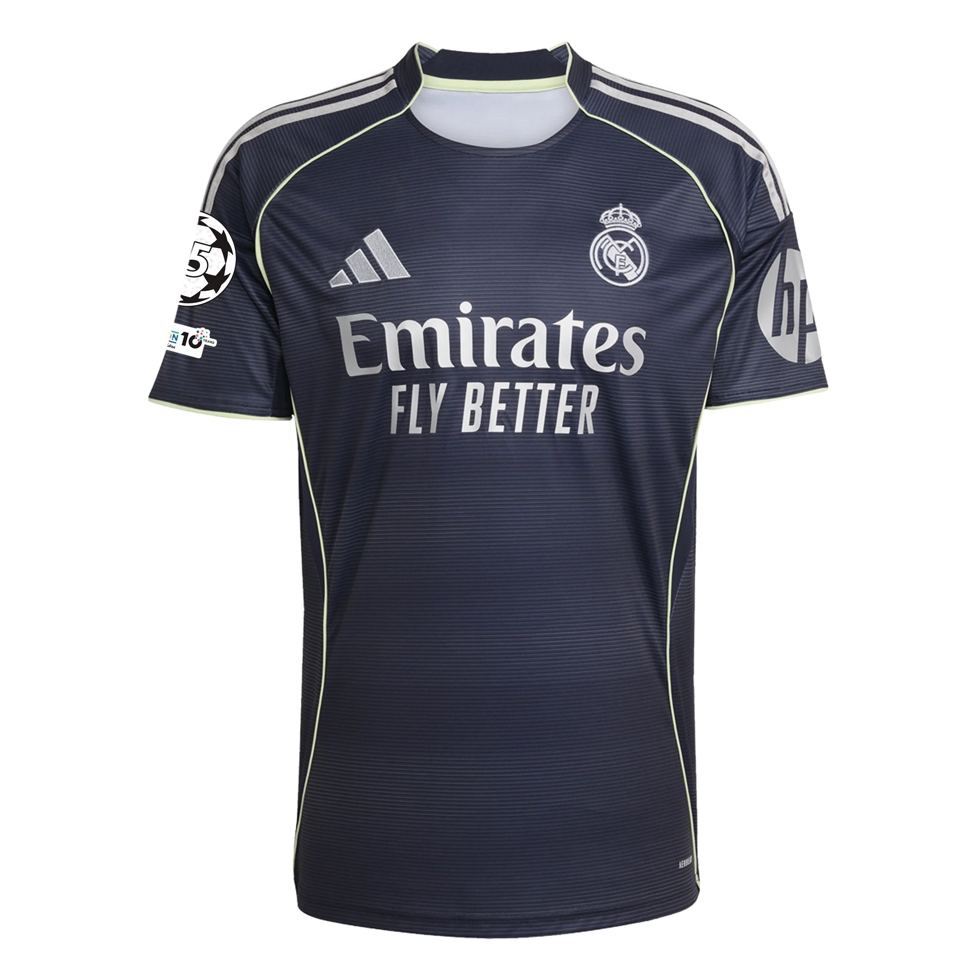 adidas Valverde Real Madrid 25/26 Away Jersey w/ Champions League Patches (Legend Ink)