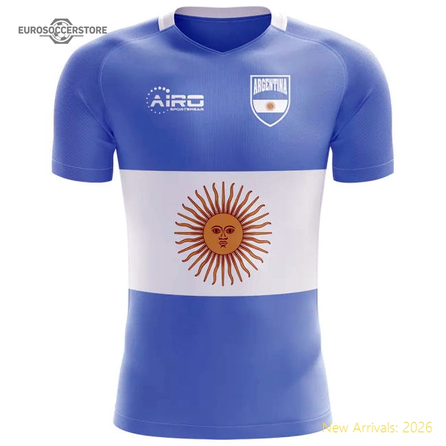 Premium Argentina Flag 20252026 Concept Jersey Drifit