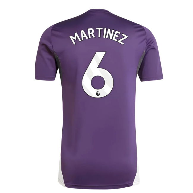 Men's 2025-2026 Man Utd Training Jersey (Aurora Plum) (Martinez 6)