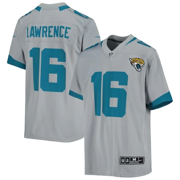 None Trevor Lawrence Game Jersey - Silver | NFL Player Jersey