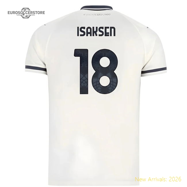 2025-2026 Ss Lazio Away Shirt - Kids (isaksen 18) - Premium Collection